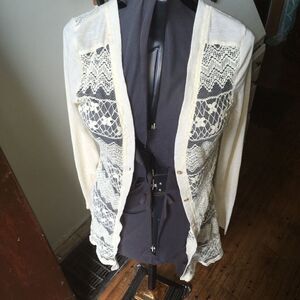 Umgee romantic Lagenlook lace cardigan